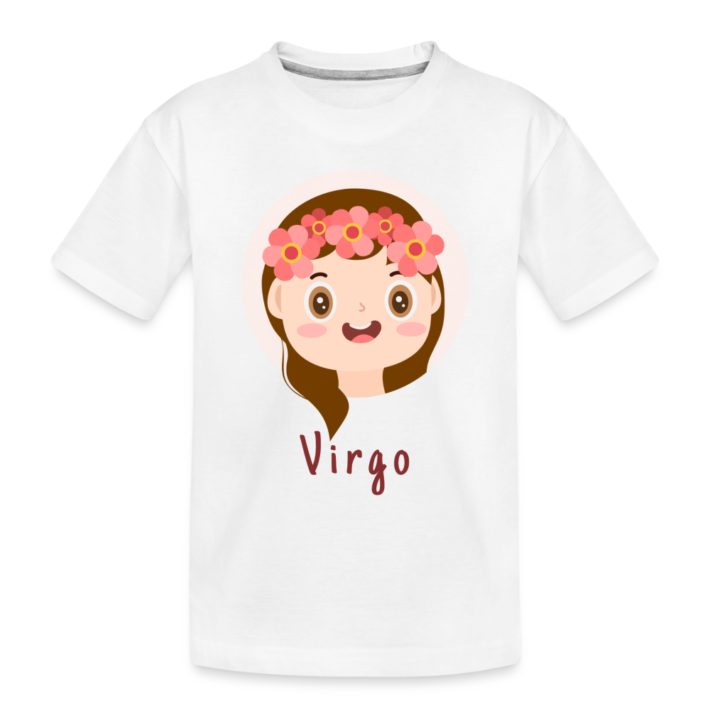 Toddler Astro Toon Virgo Premium Organic T-Shirt - white