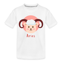 Thumbnail for Toddler Astro Toon Aries Premium Organic T-Shirt - white