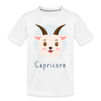 Thumbnail for Toddler Astro Toon Capricorn Premium Organic T-Shirt - white