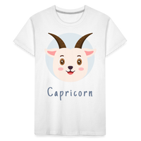 Thumbnail for Toddler Astro Toon Capricorn Premium Organic T-Shirt - white