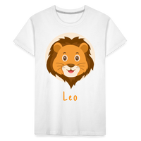 Thumbnail for Toddler Astro Toon Leo Premium Organic T-Shirt - white