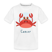 Thumbnail for Toddler Astro Toon Cancer Premium Organic T-Shirt - white