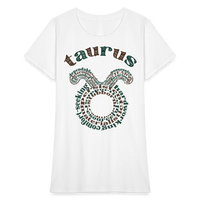 Thumbnail for Women's Power Words Taurus T-Shirt - white