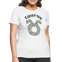 Thumbnail for Women's Power Words Taurus T-Shirt - white