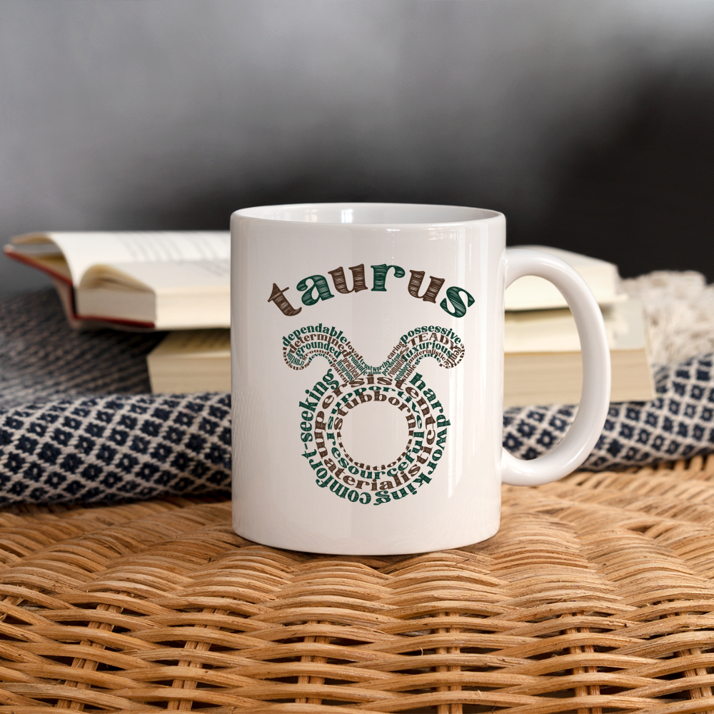 Power Words Taurus Coffee/Tea Mug - white