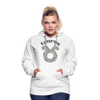 Thumbnail for Women's Power Words Taurus Premium Hoodie - white