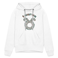 Thumbnail for Women's Power Words Taurus Premium Hoodie - white