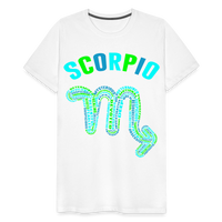 Thumbnail for Men's Power Words Scorpio Premium T-Shirt - white