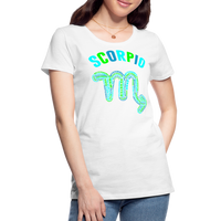 Thumbnail for Women's Power Words Scorpio Premium T-Shirt - white