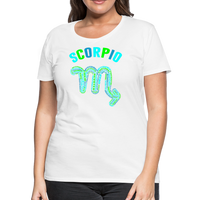 Thumbnail for Women's Power Words Scorpio Premium T-Shirt - white