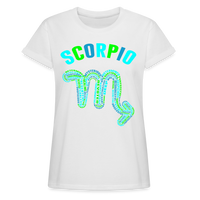 Thumbnail for Women's Power Words Scorpio Relaxed Fit T-Shirt - white