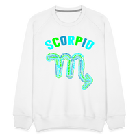 Thumbnail for Men's Power Words Scorpio Premium Sweatshirt - white