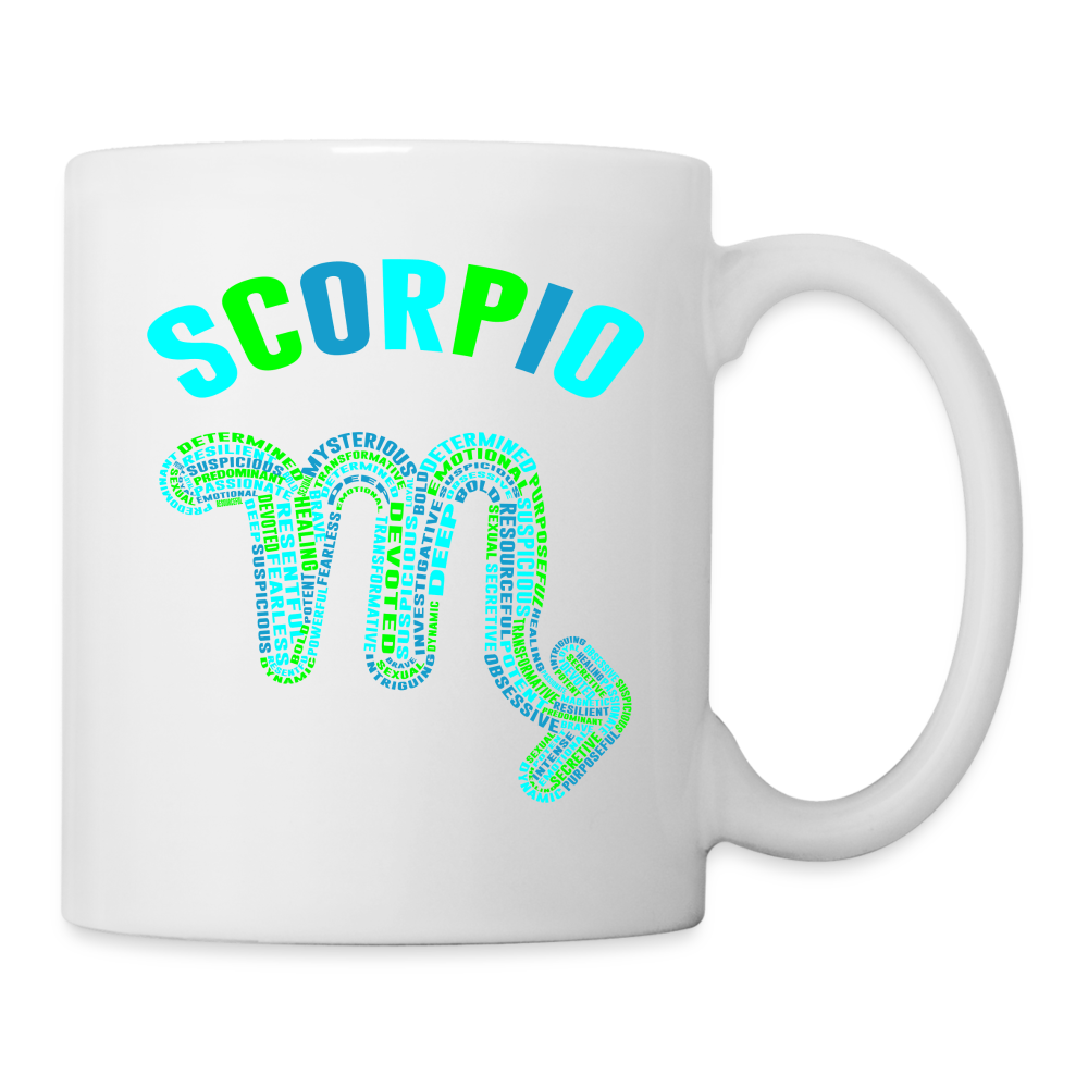 Power Words Scorpio Coffee/Tea Mug - white