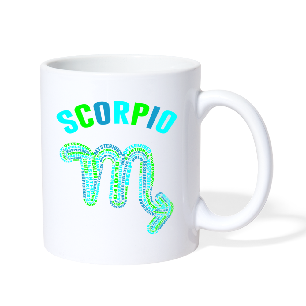 Power Words Scorpio Coffee/Tea Mug - white