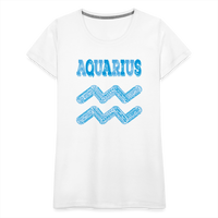 Thumbnail for Women's Power Words Aquarius Premium T-Shirt - white