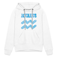 Thumbnail for Women's Power Words Aquarius Premium Hoodie - white