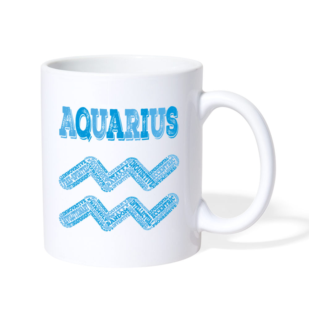 Power Words Aquarius Coffee/Tea Mug - white