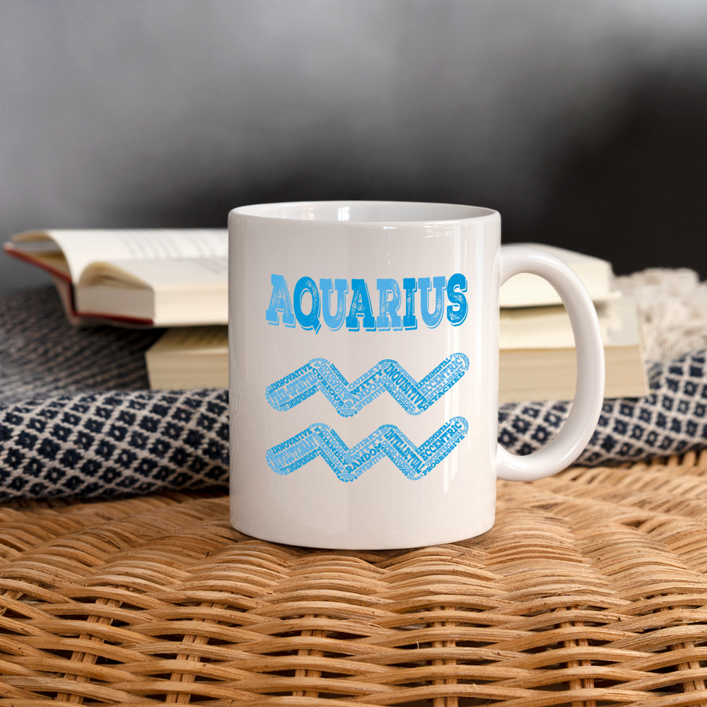 Power Words Aquarius Coffee/Tea Mug - white