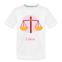 Thumbnail for Toddler Astro Toon Libra Premium Organic T-Shirt - white