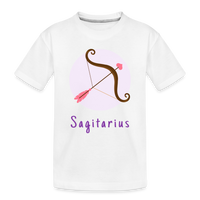 Thumbnail for Toddler Astro Toon Sagittarius Premium Organic T-Shirt - white