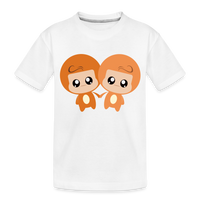 Thumbnail for Toddler Bobbly Gemini Premium Organic T-Shirt - white