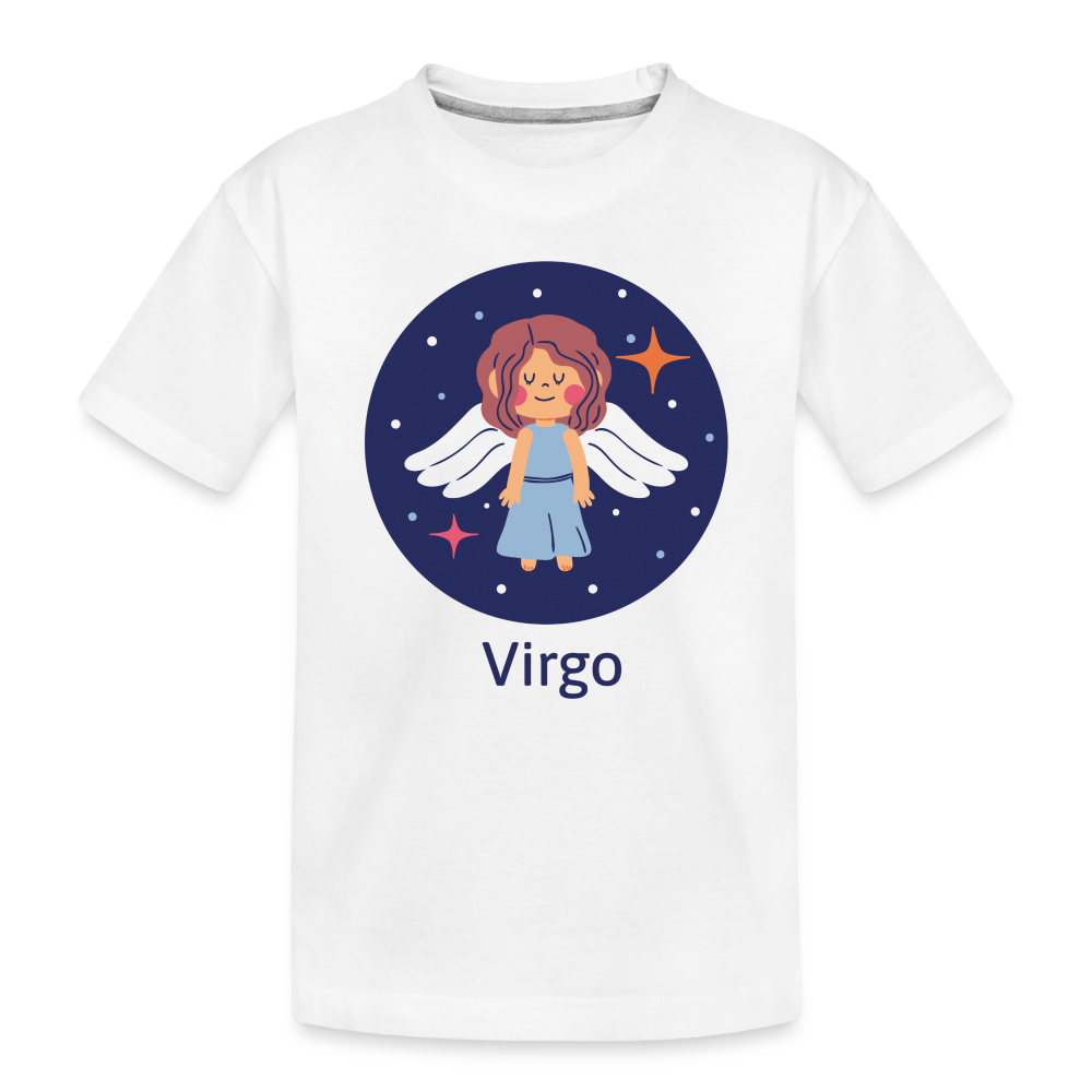 Toddler Bluey Virgo Premium Organic T-Shirt - white