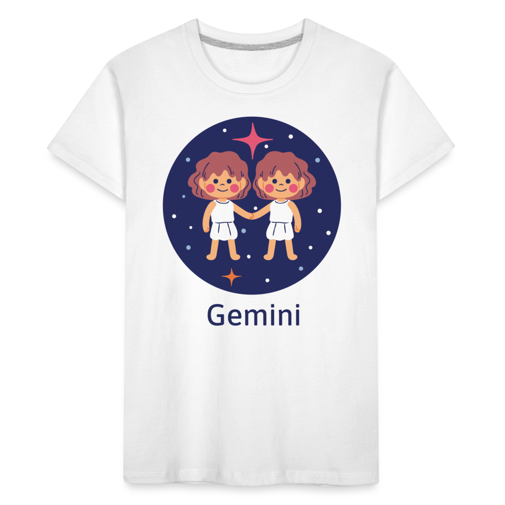 Toddler Bluey Gemini Premium Organic T-Shirt - white