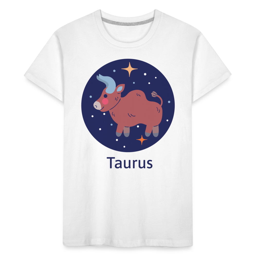 Toddler Bluey Taurus Premium Organic T-Shirt - white