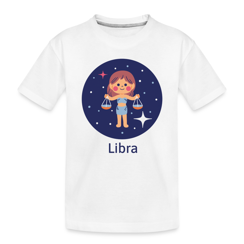 Toddler Bluey Libra Premium Organic T-Shirt - white