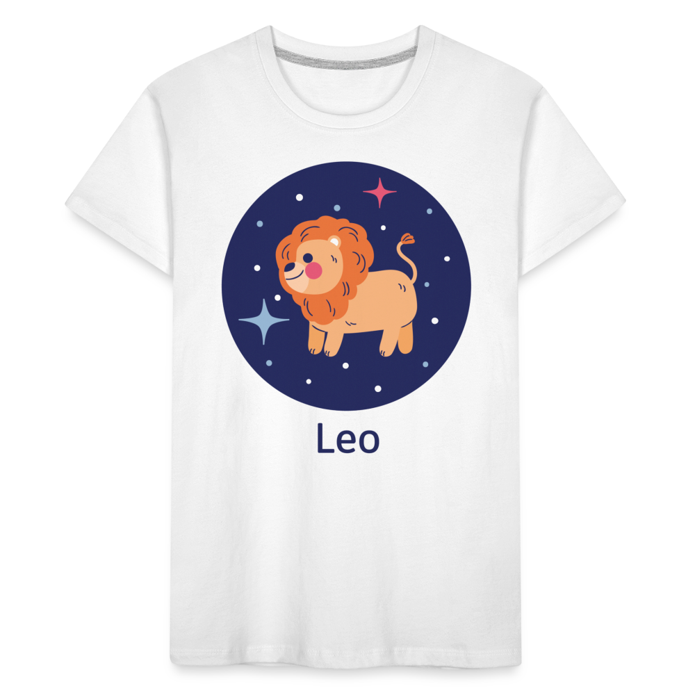 Toddler Bluey Leo Premium Organic T-Shirt - white