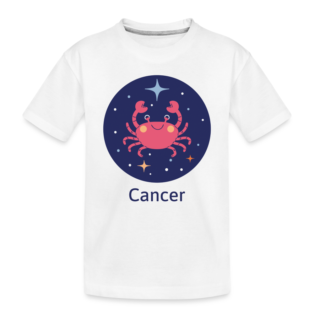 Toddler Bluey Cancer Premium Organic T-Shirt - white