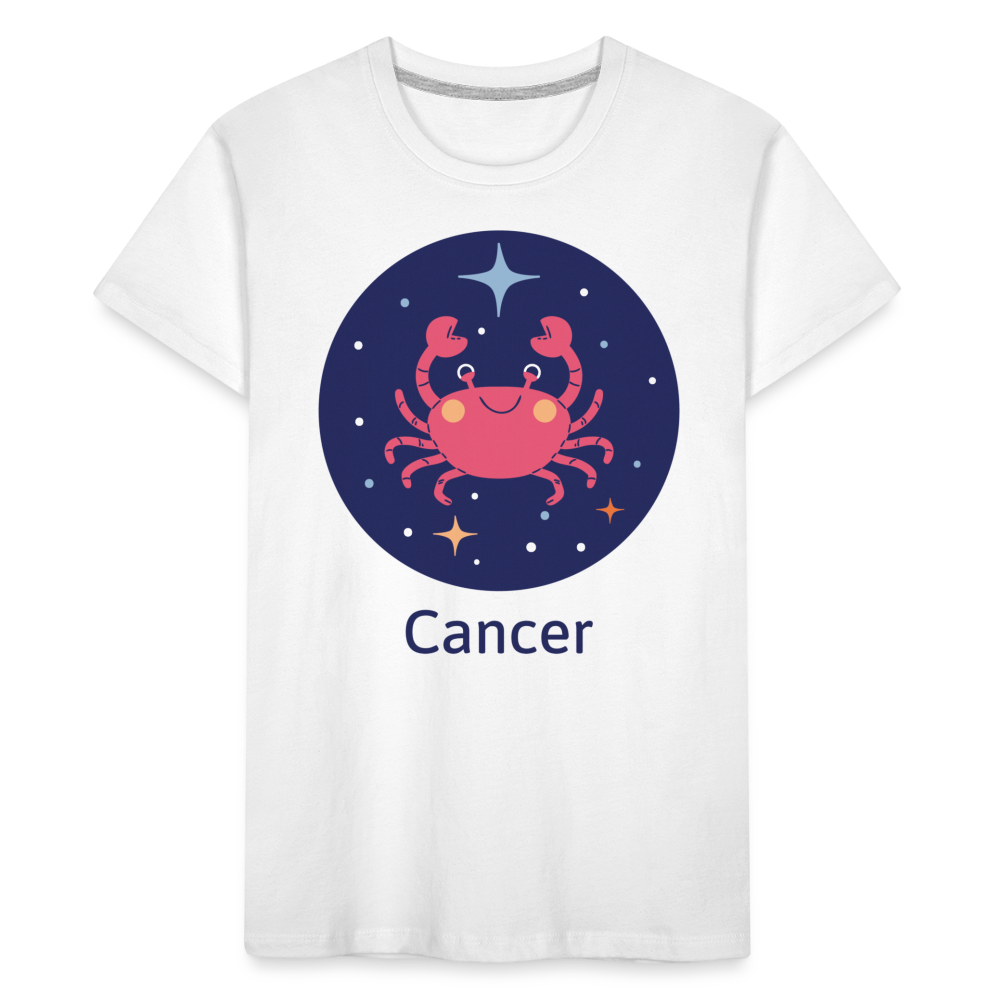 Toddler Bluey Cancer Premium Organic T-Shirt - white