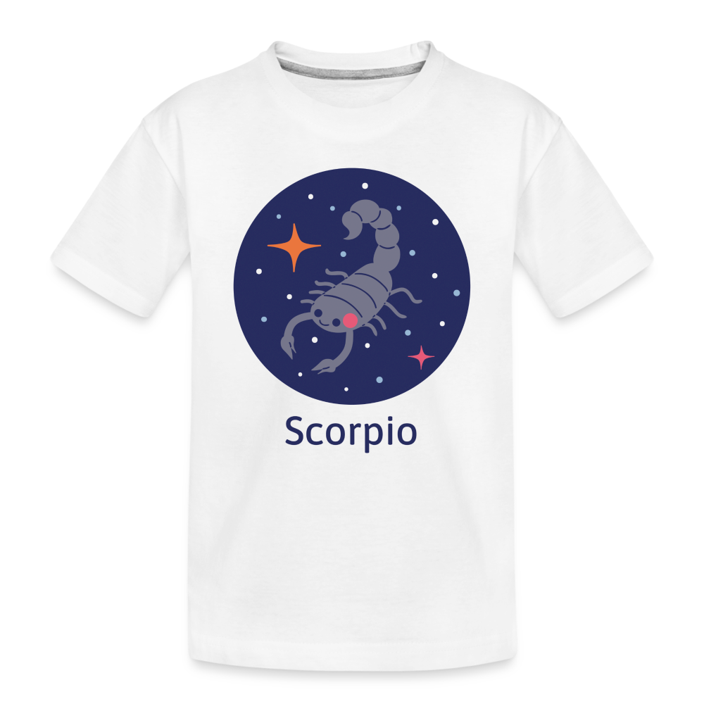 Toddler Bluey Scorpio Premium Organic T-Shirt - white