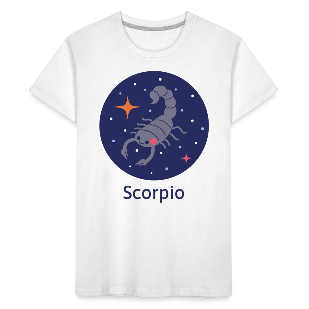 Toddler Bluey Scorpio Premium Organic T-Shirt - white