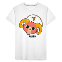 Thumbnail for Toddler Cartoony Aries Premium Organic T-Shirt - white