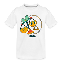 Thumbnail for Toddler Cartoony Libra Premium Organic T-Shirt - white