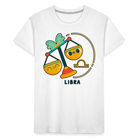 Thumbnail for Toddler Cartoony Libra Premium Organic T-Shirt - white