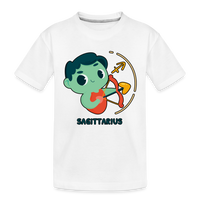 Thumbnail for Toddler Cartoony Sagittarius Premium Organic T-Shirt - white