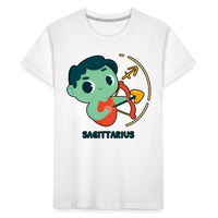 Thumbnail for Toddler Cartoony Sagittarius Premium Organic T-Shirt - white