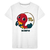 Thumbnail for Toddler Cartoony Scorpio Premium Organic T-Shirt - white