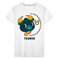 Thumbnail for Toddler Cartoony Taurus Premium Organic T-Shirt - white