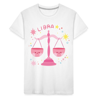 Thumbnail for Toddler Pinky Libra Premium Organic T-Shirt - white