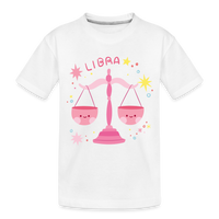 Thumbnail for Toddler Pinky Libra Premium Organic T-Shirt - white