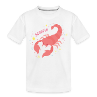 Thumbnail for Toddler Pinky Scorpio Premium Organic T-Shirt - white