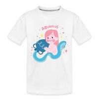 Thumbnail for Toddler Pinky Aquarius Premium Organic T-Shirt - white