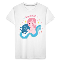 Thumbnail for Toddler Pinky Aquarius Premium Organic T-Shirt - white