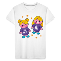 Thumbnail for Toddler Zany Gemini Premium Organic T-Shirt - white