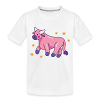 Thumbnail for Toddler Zany Taurus Premium Organic T-Shirt - white