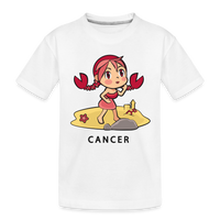 Thumbnail for Toddler Sweet Astro Cancer Premium Organic T-Shirt - white