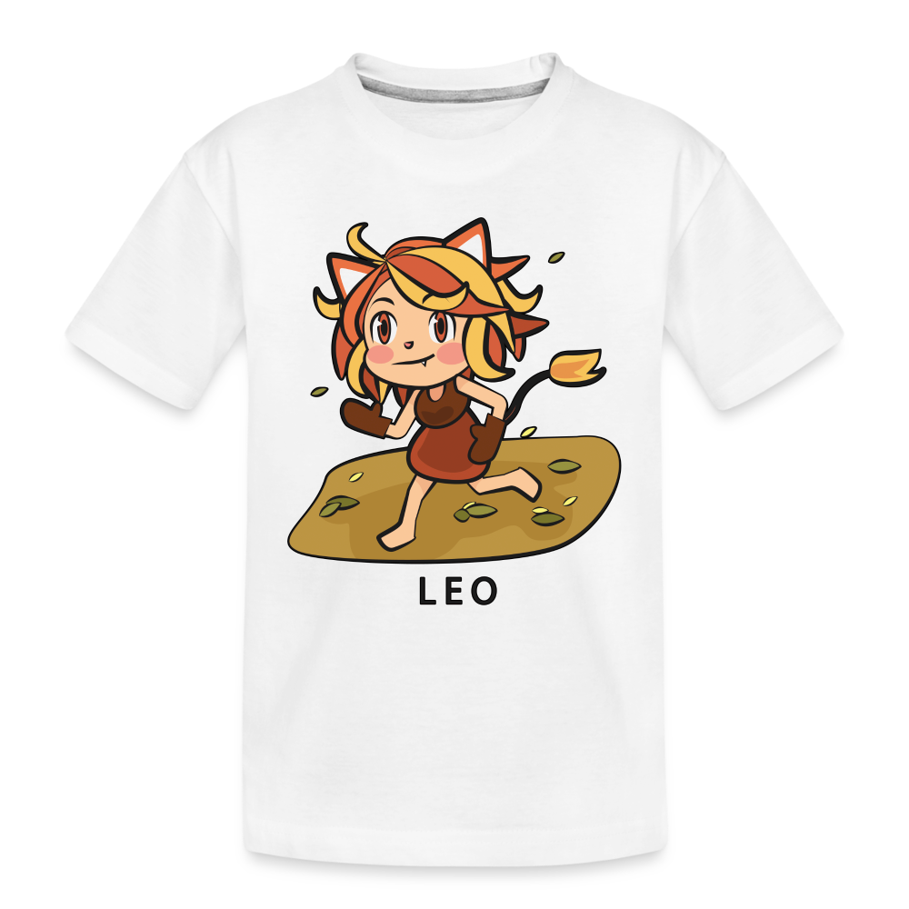Toddler Sweet Astro Leo Premium Organic T-Shirt - white